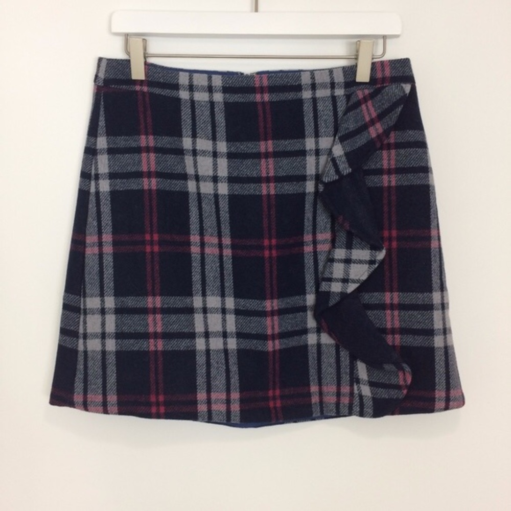 Never worn j crew plaid skirt